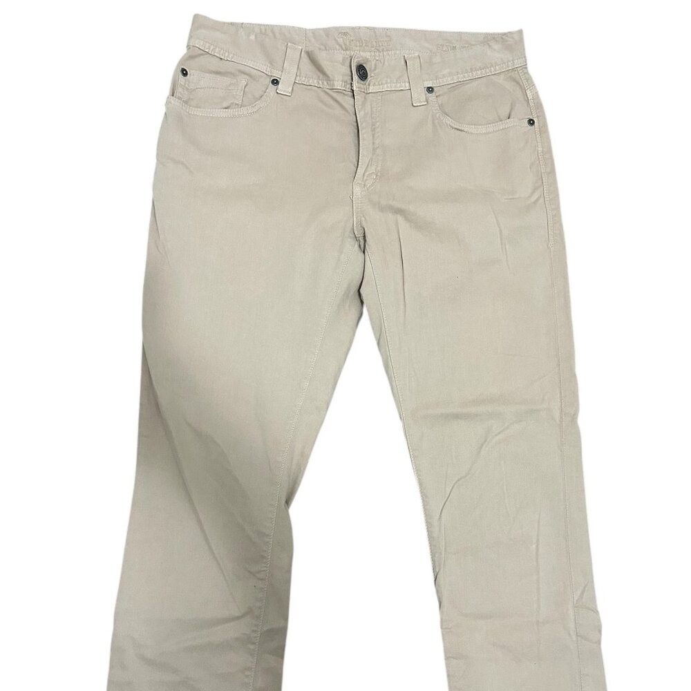 Fidelity Khaki Pants Men's 38x36 Slim Jim Straight Leg Stretch Chino USA